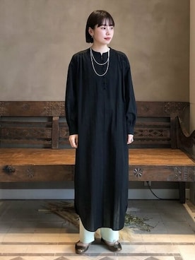 「BEAMS LIGHTS」｜「アイテム（ワンピース/ドレス）」を使った、BEAMS LIGHTS Women'sさん（レディース・162cm）の冬コーディネート