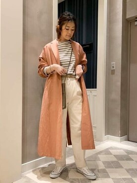 「BEAMS LIGHTS」｜「アイテム（その他アウター）」を使った、BEAMS LIGHTS Women'sさん（レディース・159cm）の春コーディネート