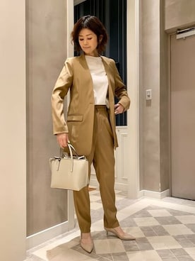 「入園式」｜「アイテム（その他アウター）」を使った、BEAMS LIGHTS Women'sさん（レディース・159cm）の春コーディネート