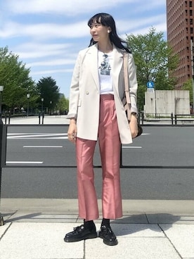 BEAMS LIGHTS Women'sさん（レディース・162cm）の春コーディネート