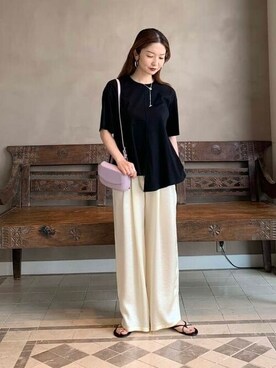 BEAMS LIGHTS Women'sさん(レディース・158cm)の夏コーディネート