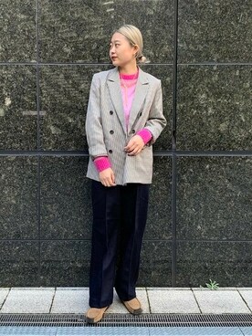 「BEAMS LIGHTS」｜「アイテム（ジャケット/アウター）」を使った、BEAMS LIGHTS Women'sさん（レディース・169cm）の秋コーディネート