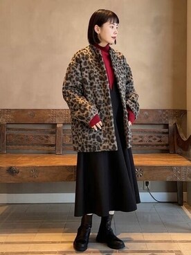 「BEAMS LIGHTS」｜「アイテム（その他アウター）」を使った、BEAMS LIGHTS Women'sさん（レディース・162cm）の冬コーディネート