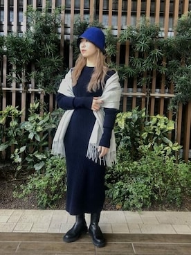 「BEAMS LIGHTS」｜「アイテム（帽子）」を使った、BEAMS LIGHTS Women'sさん（レディース・166cm）の冬コーディネート
