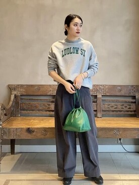 「BEAMS LIGHTS」｜「アイテム（アクセサリー）」を使った、BEAMS LIGHTS Women'sさん（レディース・173cm）の冬コーディネート