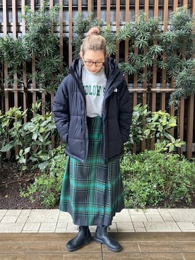 「BEAMS LIGHTS」｜「アイテム（その他アウター）」を使った、BEAMS LIGHTS Women'sさん（レディース・166cm）の冬コーディネート