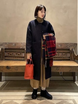 「BEAMS LIGHTS」｜「アイテム（ジャケット/アウター）」を使った、BEAMS LIGHTS Women'sさん（レディース・162cm）の冬コーディネート