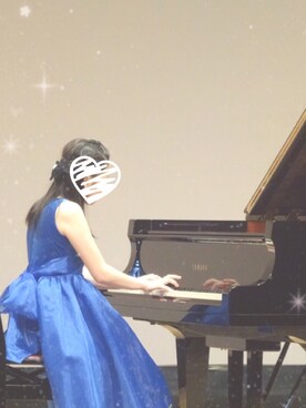 「ゆめりすとのアイテム（ドレス、ブルー系）」を使った、かほさん（レディース・151cm）の春コーディネート