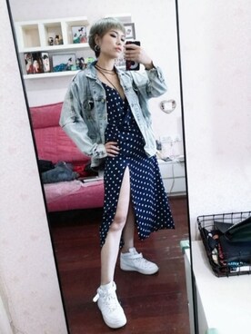 「日系休闲」｜「アイテム（アクセサリー）」を使った、Una_Wさん（レディース・169cm）の秋コーディネート