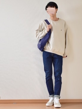 「Gramicci（グラミチ）のアイテム（スウェット）」を使った、kaasuke🐾さん（メンズ・179cm）の秋コーディネート