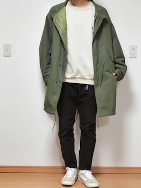 「Gramicci（グラミチ）のアイテム（スウェット）」を使った、kaasuke🐾さん（メンズ・179cm）の冬コーディネート