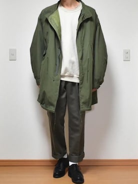 「Gramicci（グラミチ）のアイテム（スウェット）」を使った、kaasuke🐾さん（メンズ・179cm）の冬コーディネート