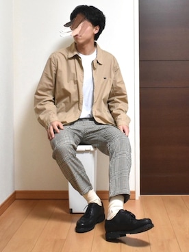 「Lee（リー）のアイテム（ブルゾン）」を使った、kaasuke🐾さん（メンズ・179cm）の春コーディネート