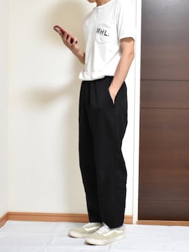 「MHL.」｜「アイテム（その他）」を使った、kaasuke🐾さん（メンズ・180cm）の夏コーディネート