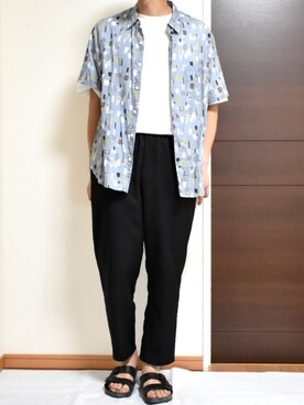 「chapter world（チャプターワールド）のアイテム」を使った、kaasuke🐾さん（メンズ・180cm）の夏コーディネート
