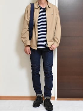 「Lee（リー）のアイテム（ブルゾン）」を使った、kaasuke🐾さん（メンズ・180cm）の秋コーディネート