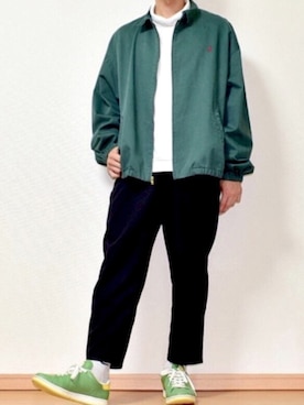 「Ralph Lauren」｜「アイテム（スラックス）」を使った、kaasuke🐾さん（メンズ・180cm）の冬コーディネート