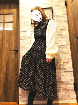 「CHOUCHOU（チュチュ）のアイテム」を使った、ちるさん（レディース・156cm）の冬コーディネート