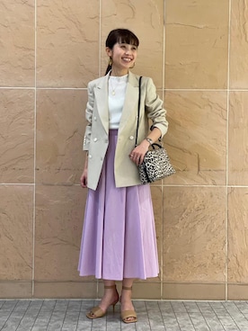 村上智子さん（レディース・158cm）の春コーディネート