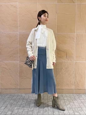 村上智子さん(レディース・158cm)の秋コーディネート