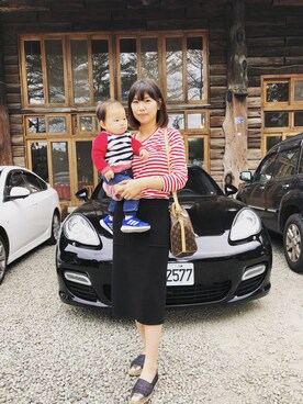 「mamafashion」｜「アイテム（バッグ）」を使った、Rainy Gungさん（レディース・170cm）の冬コーディネート