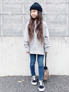 「yield（イールド）のアイテム」を使った、nikoさん（キッズ・120cm）の春コーディネート