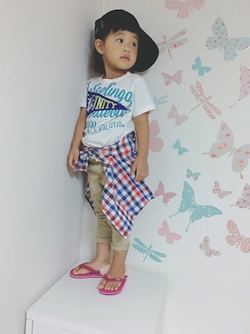 ottiii//9歳さん（キッズ・100cm）の夏コーディネート