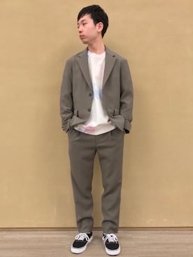 岸上拓矢さん（メンズ・170cm）の春コーディネート