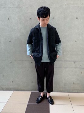 岸上拓矢さん（メンズ・170cm）の春コーディネート