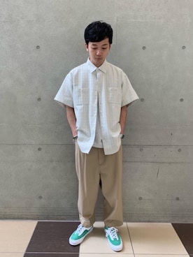 岸上拓矢さん（メンズ・170cm）の春コーディネート