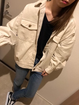 「one way（ワンウェイ）のアイテム（その他アウター）」を使った、saki.さん（レディース・164cm）の秋コーディネート