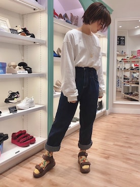 「ORTR（オーアールティーアール）のアイテム」を使った、musashikosugiさん（レディース・160cm）の春コーディネート