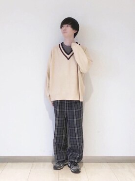 カズヤさん（メンズ・170cm）の秋コーディネート