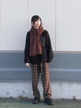 「JUNRED（ジュンレッド）のアイテム（その他トップス）」を使った、カズヤさん（メンズ・170cm）の秋コーディネート