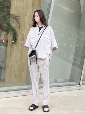 「JUNRED（ジュンレッド）のアイテム（財布/小物）」を使った、カズヤさん（メンズ・170cm）の夏コーディネート