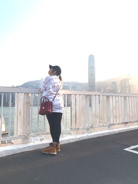 「#秋コーデ」｜「アイテム（帽子）」を使った、HWLさん（レディース・154cm）の秋コーディネート