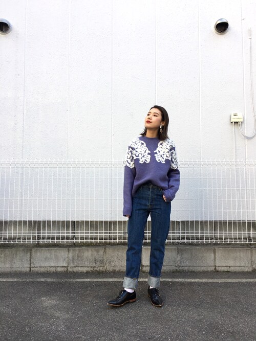 TODAYFUL（トゥデイフル）の「ジャガードループニット（ニット