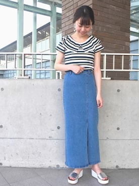「Casselini（キャセリーニ）のアイテム（アクセサリー）」を使った、nodokaさん（レディース・156cm）の春コーディネート