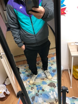 「NIKE ACG（ナイキエィシージー）のアイテム（ブルゾン）」を使った、Takashi Okunoさん（メンズ・170cm）の秋コーディネート