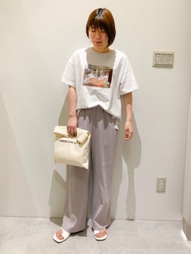 「101匹わんちゃん」｜「アイテム（パンツ）」を使った、mrimri9994さん（レディース・159cm）の夏コーディネート