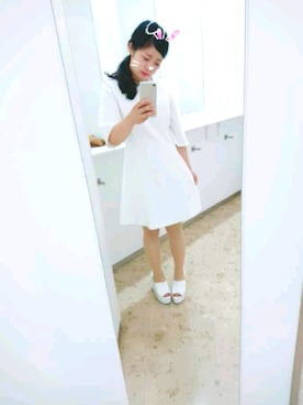 「WEGO（ウィゴー）のアイテム（ピアス（片耳用））」を使った、MAYURIさん（レディース・155cm）の春コーディネート