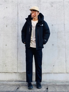 「EN ROUTE（アンルート）のアイテム（カーゴパンツ）」を使った、87さん（メンズ・170cm）の春コーディネート