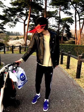 よっしーDAKARAツイスターズ証券吉村さん(メンズ・185cm)の春コーディネート