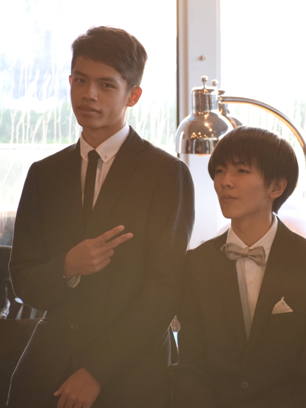 「prom」｜「FERRAGAMOのアイテム（スーツジャケット、ブラック系）」を使った、CWCJWさん（メンズ・173cm）の冬コーディネートの1枚目の写真