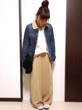 Taiyou（たいよう）さん（レディース・154cm）の冬コーディネート