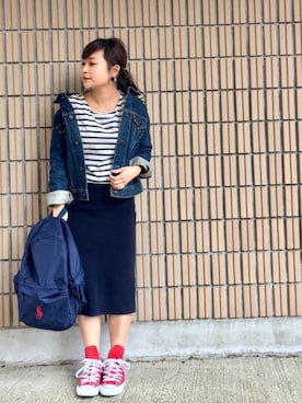 Taiyou（たいよう）さん（レディース・154cm）の春コーディネート