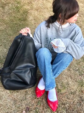 「OZOC（オゾック）のアイテム（ピアス（両耳用））」を使った、Taiyou（たいよう）さん（レディース・154cm）の冬コーディネート