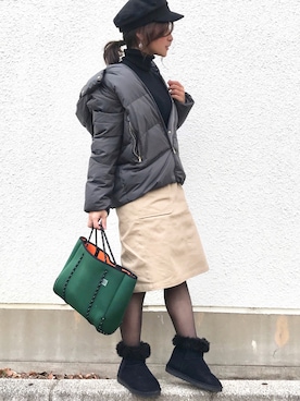 Taiyou(たいよう)さん(レディース・154cm)の冬コーディネート