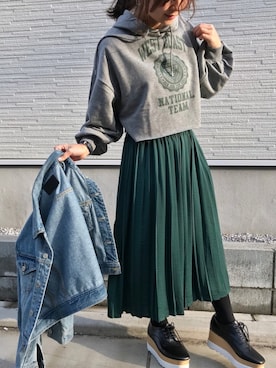 Taiyou（たいよう）さん（レディース・154cm）の冬コーディネート