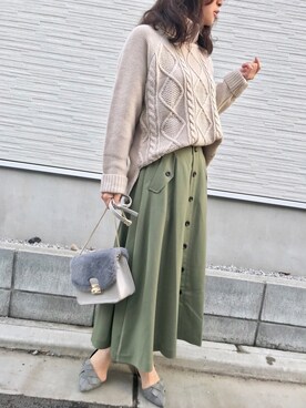 Taiyou（たいよう）さん（レディース・154cm）の冬コーディネート